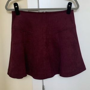 Suede Skirt